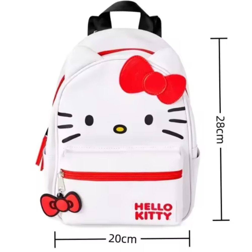 Hello Kitty Backpack, White, Adjustable Straps, New